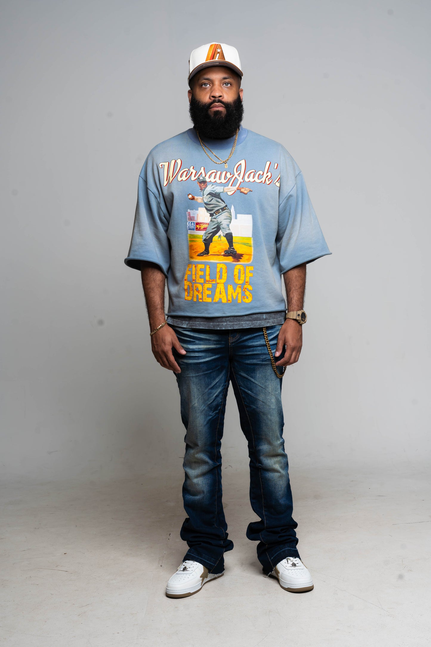Jack Field of Dreams Vintage Cropped Crewneck