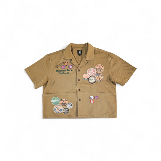 Deep Pockets Worker Shirt (Khaki)