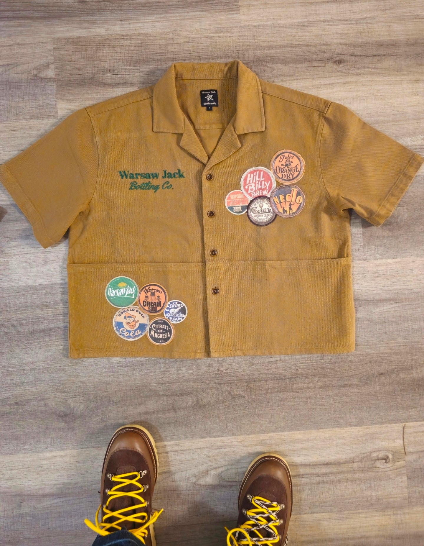 Deep Pockets Worker Shirt (Khaki)
