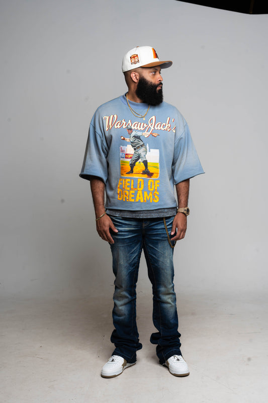 Jack Field of Dreams Vintage Cropped Crewneck