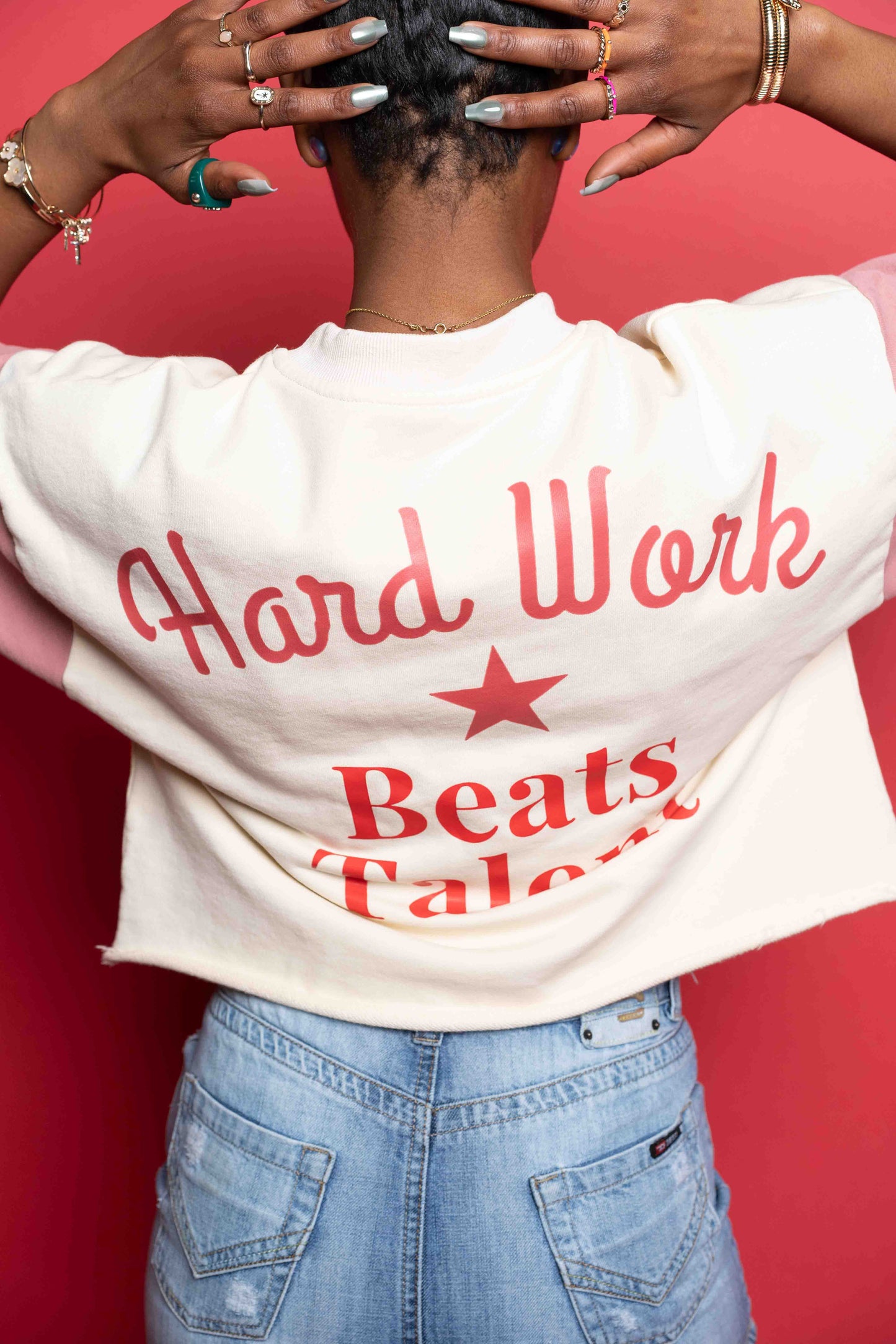 BottleCap Boys Peaches N Cream Crewneck