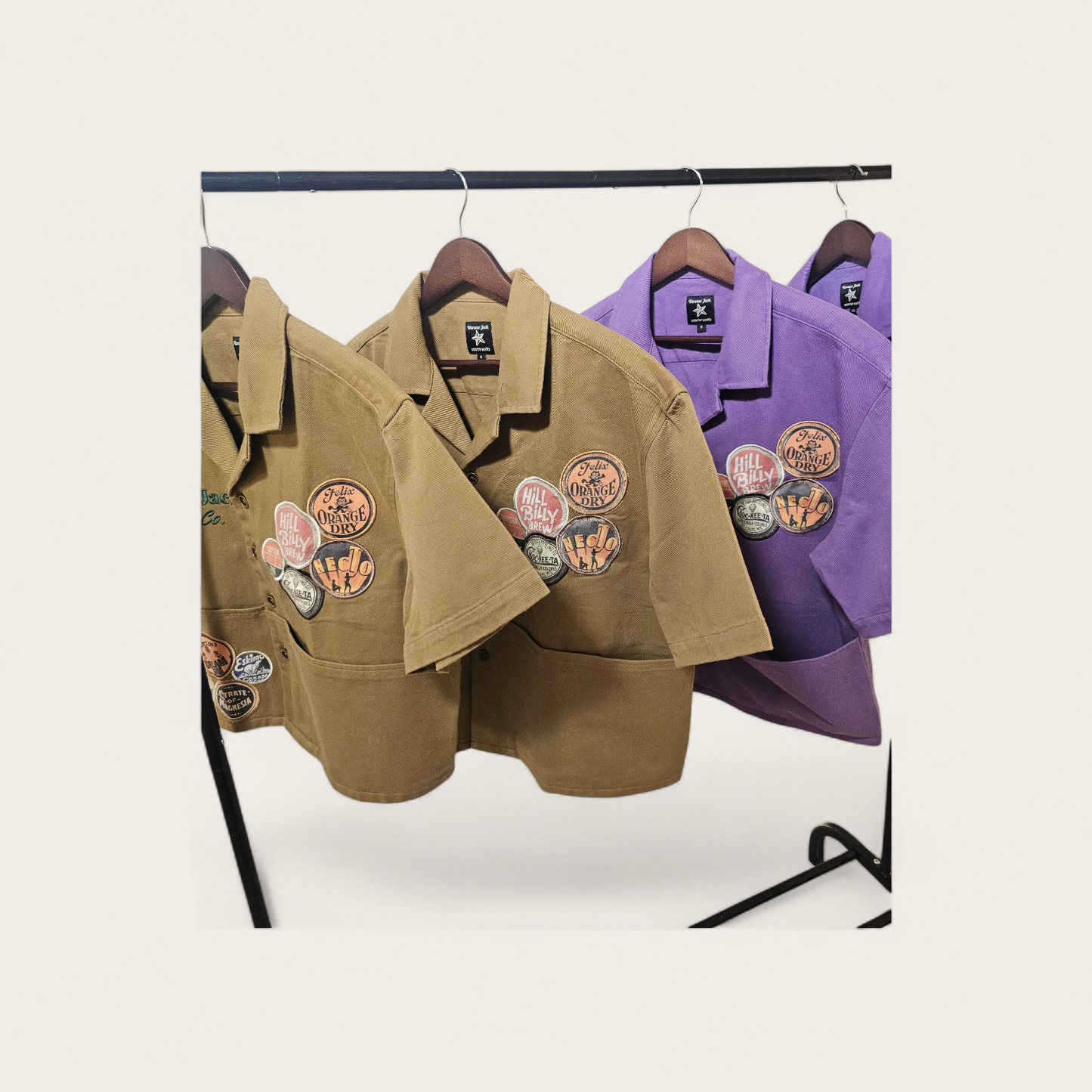 Deep Pockets Worker Shirt (Purple)