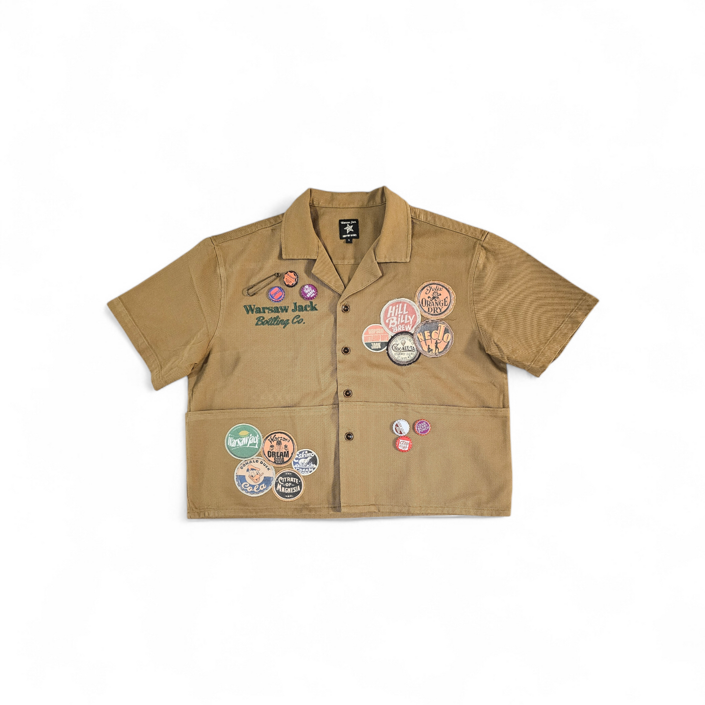 Deep Pockets Worker Shirt (Khaki)