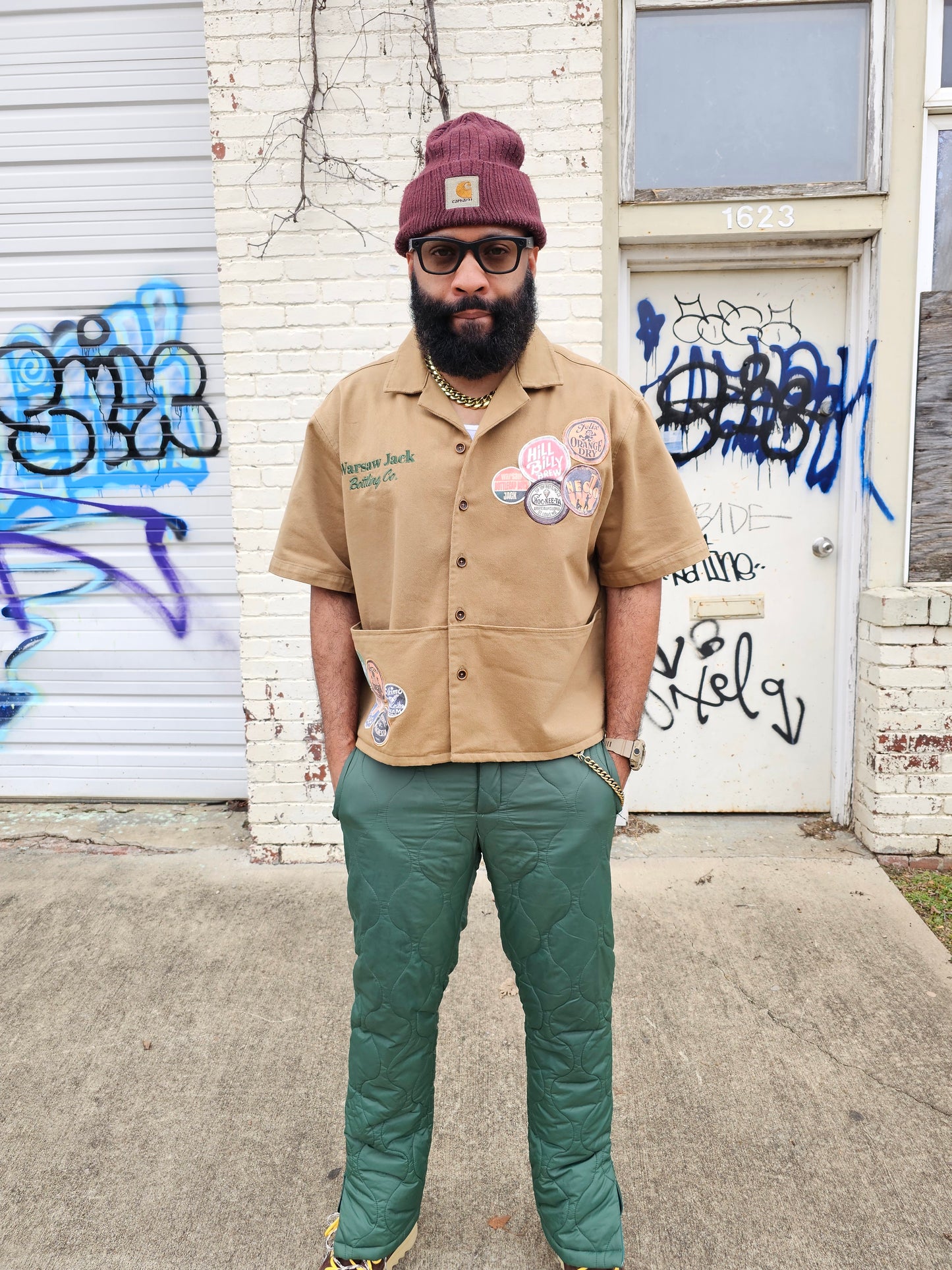 Deep Pockets Worker Shirt (Khaki)