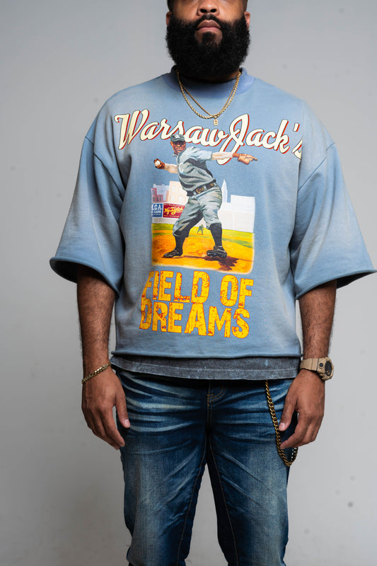 Jack Field of Dreams Vintage Cropped Crewneck