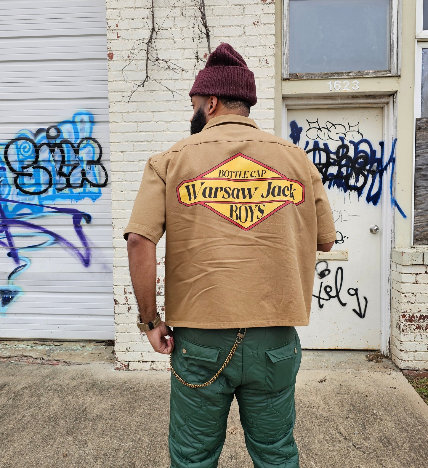 Deep Pockets Worker Shirt (Khaki)