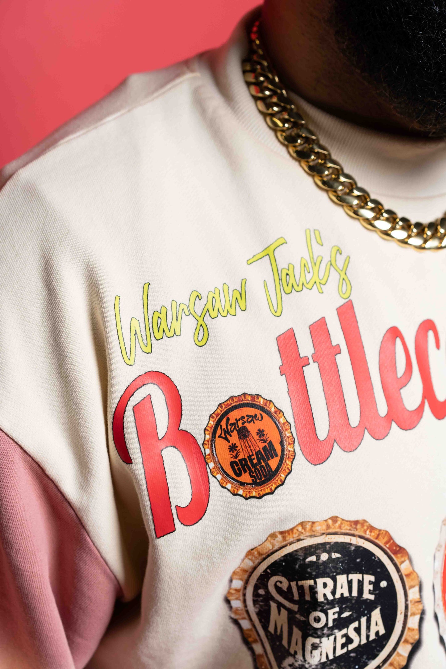 BottleCap Boys Peaches N Cream Crewneck