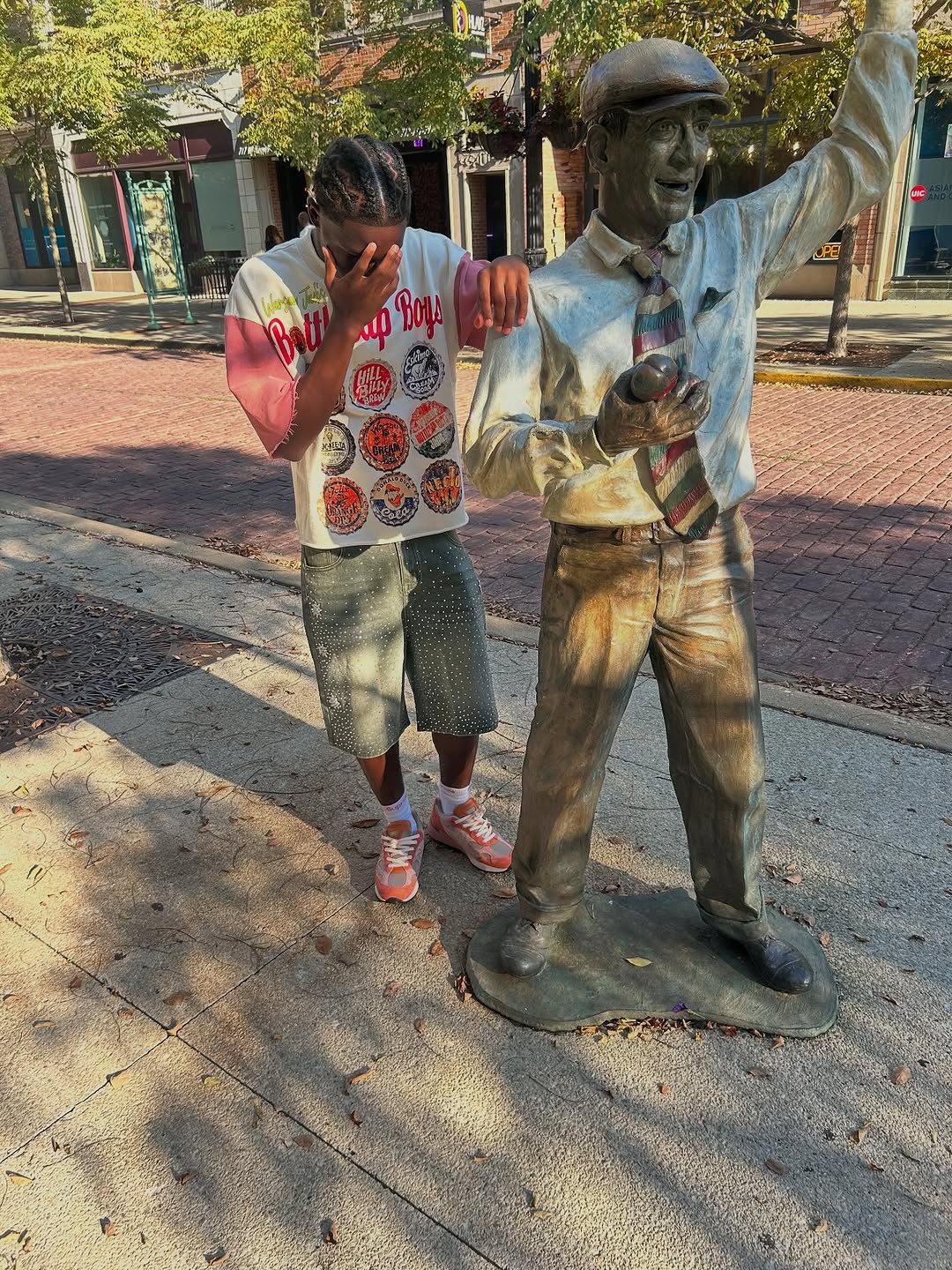BottleCap Boys Peaches N Cream Crewneck