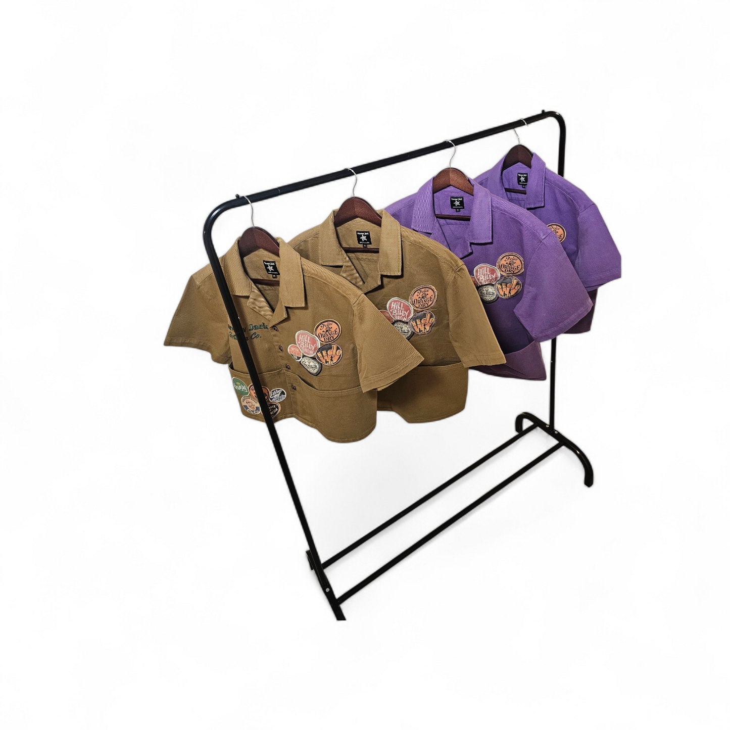 Deep Pockets Worker Shirt (Purple)