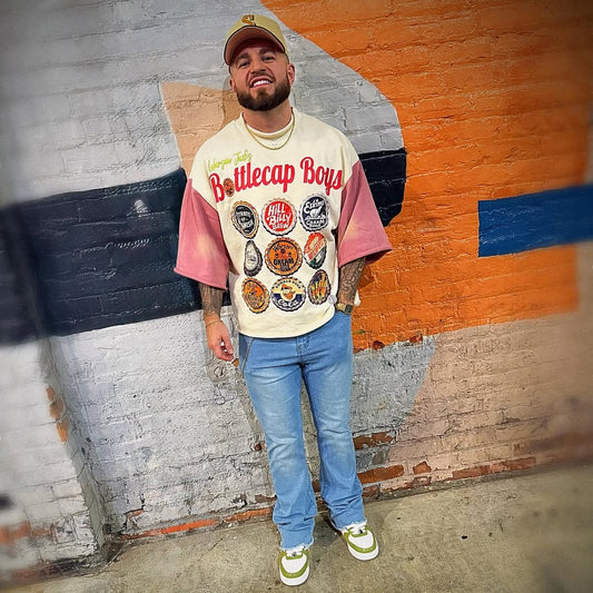 BottleCap Boys Peaches N Cream Crewneck